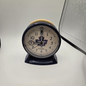 Vintage Timex Toronto Maple Leafs Alarm Clock
